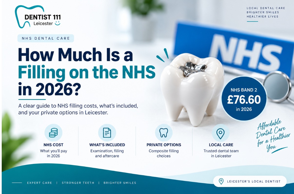 NHS dental filling treatment and cost information in England